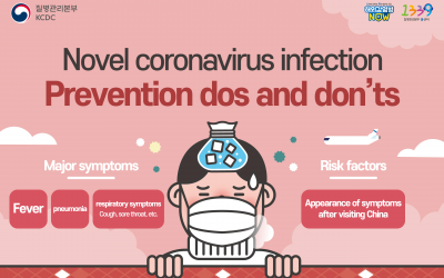 신종 코로나바이러스 전염 예방 안내